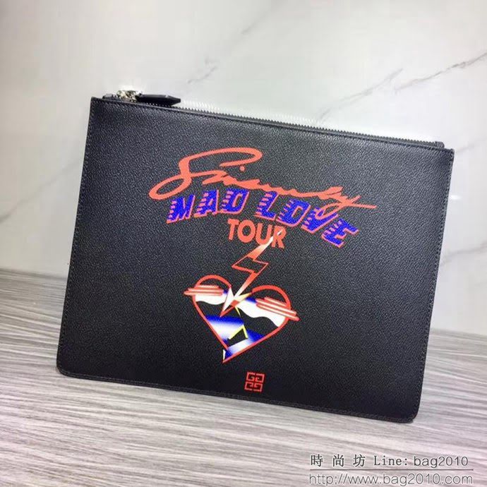 GlVENCHY紀梵希 2018最新 熱賣款式 專櫃品質 頂級進口牛皮 原版五金 拉鏈手包 091888  tsg1098